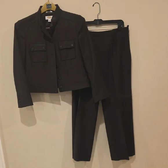 Talbots Dark Brown Jacket and Pants Set - Picture 1 of 2